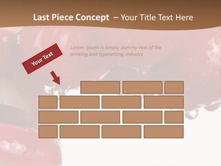 A Woman Biting Into Some Cherries With Her Mouth Open PowerPoint Template