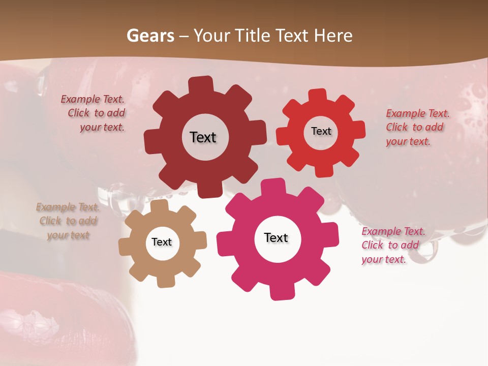 A Woman Biting Into Some Cherries With Her Mouth Open PowerPoint Template