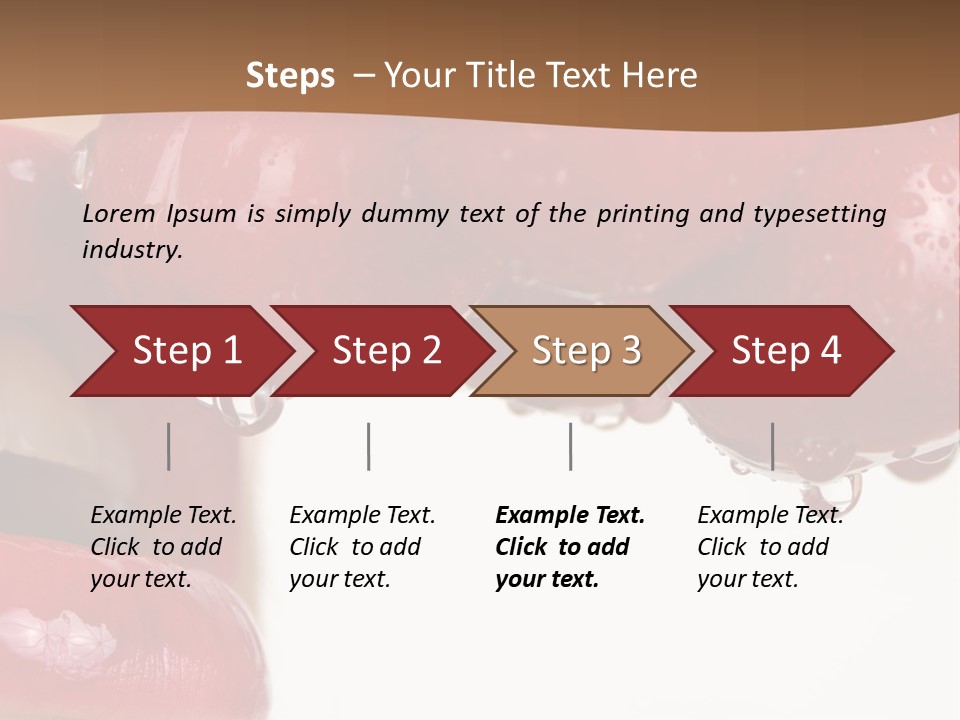 A Woman Biting Into Some Cherries With Her Mouth Open PowerPoint Template