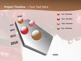 A Woman Biting Into Some Cherries With Her Mouth Open PowerPoint Template