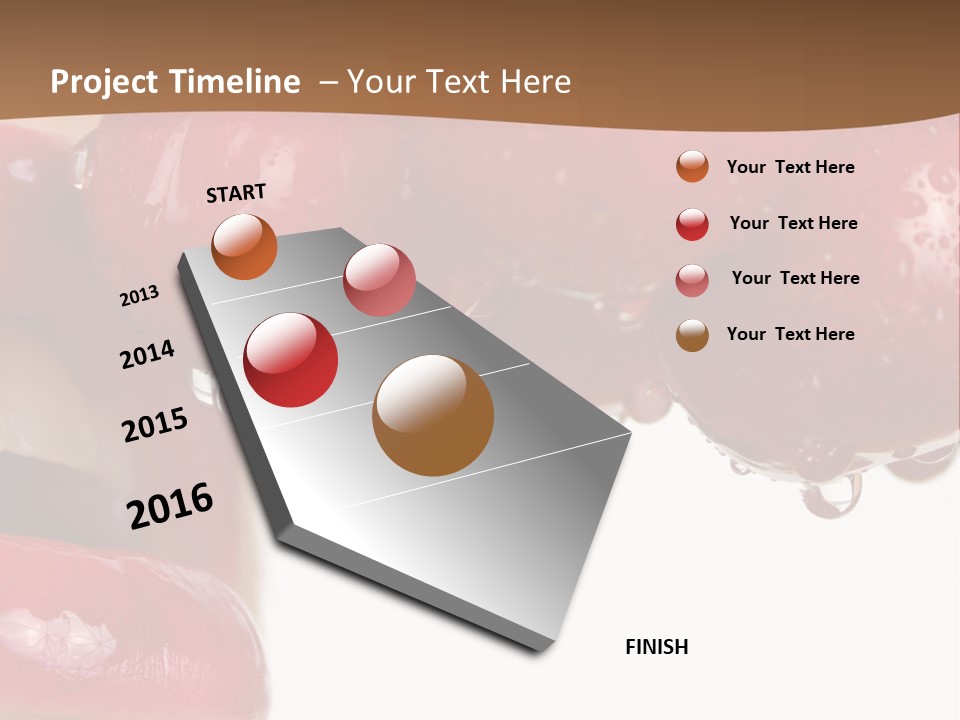 A Woman Biting Into Some Cherries With Her Mouth Open PowerPoint Template