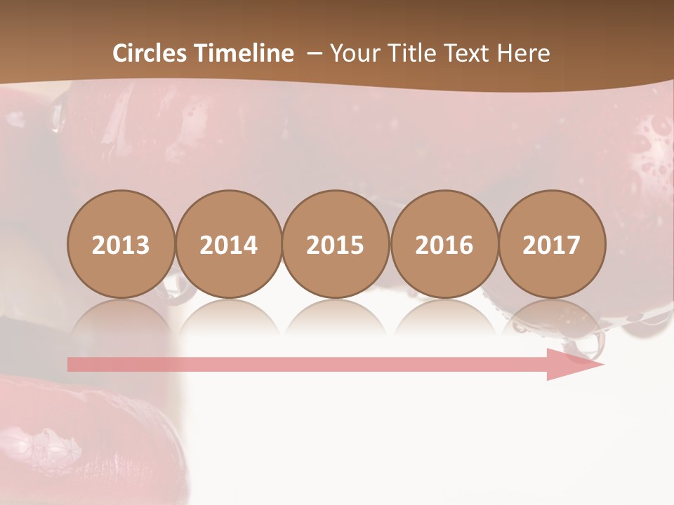 A Woman Biting Into Some Cherries With Her Mouth Open PowerPoint Template