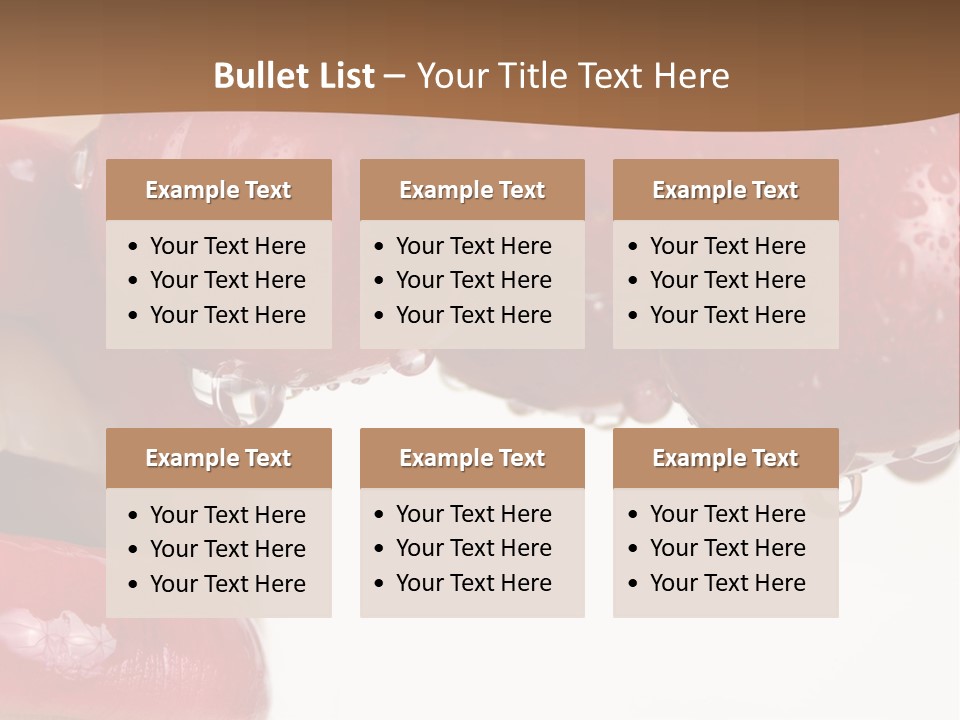 A Woman Biting Into Some Cherries With Her Mouth Open PowerPoint Template