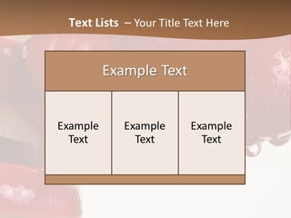 A Woman Biting Into Some Cherries With Her Mouth Open PowerPoint Template