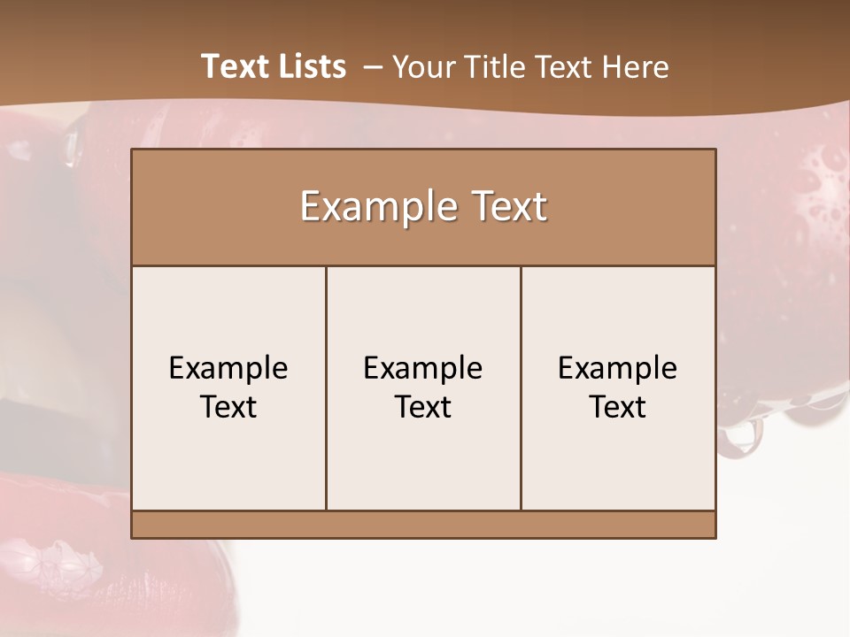 A Woman Biting Into Some Cherries With Her Mouth Open PowerPoint Template