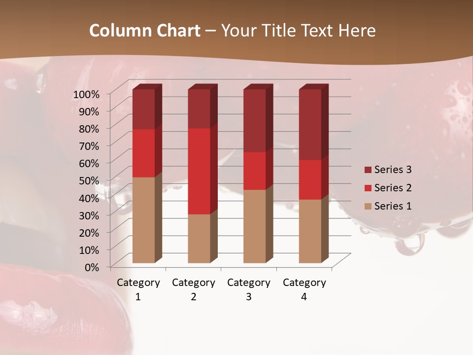 A Woman Biting Into Some Cherries With Her Mouth Open PowerPoint Template