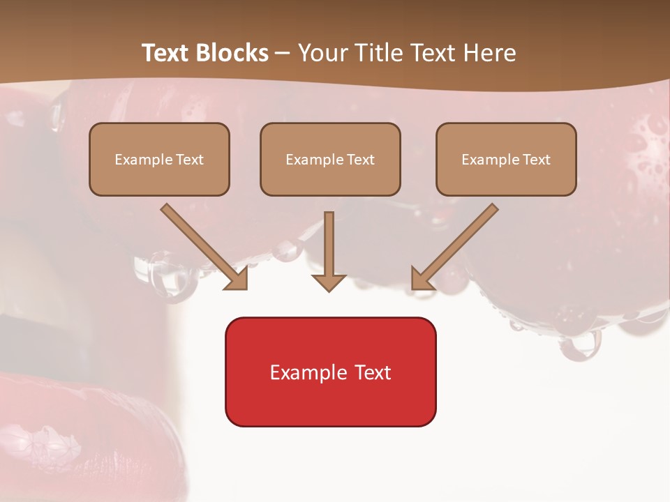 A Woman Biting Into Some Cherries With Her Mouth Open PowerPoint Template