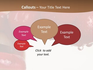 A Woman Biting Into Some Cherries With Her Mouth Open PowerPoint Template