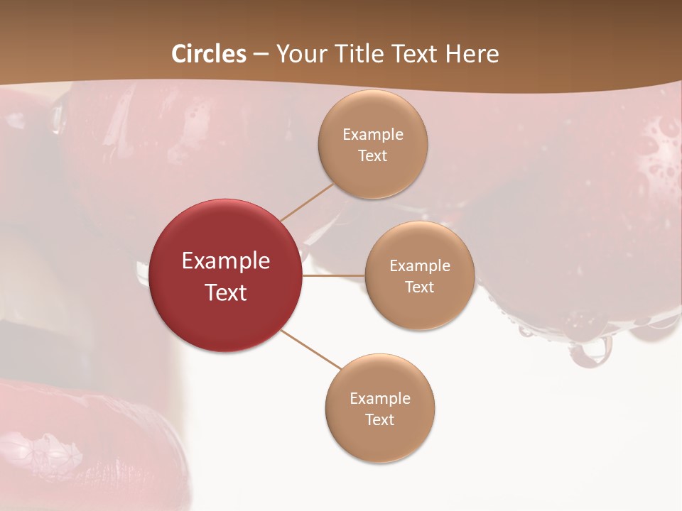 A Woman Biting Into Some Cherries With Her Mouth Open PowerPoint Template