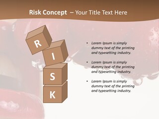 A Woman Biting Into Some Cherries With Her Mouth Open PowerPoint Template