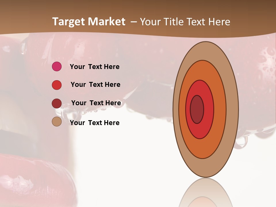 A Woman Biting Into Some Cherries With Her Mouth Open PowerPoint Template