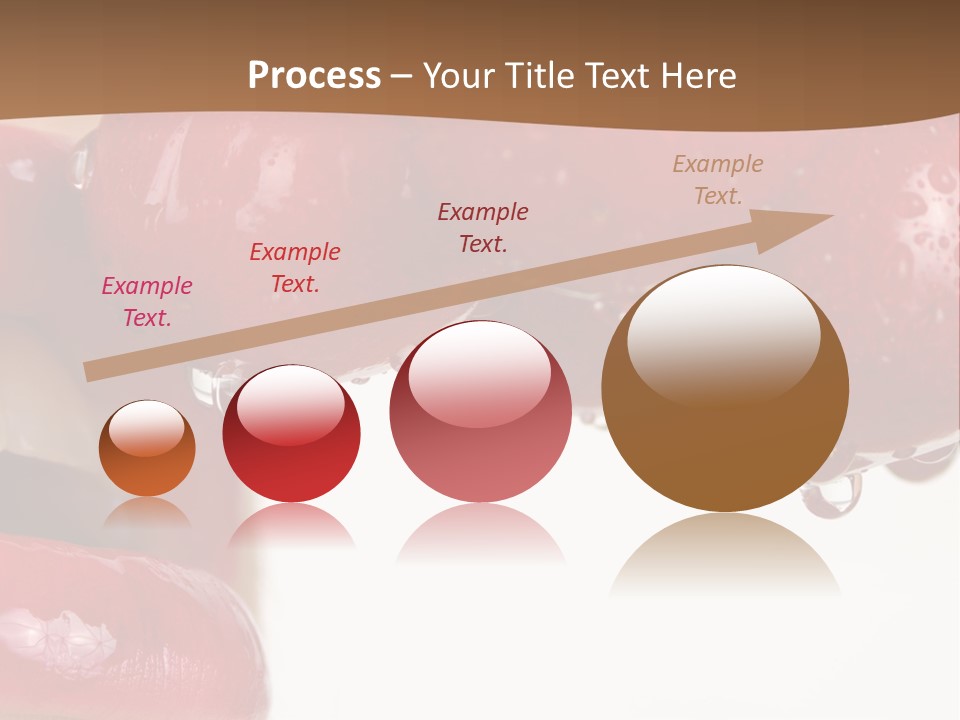 A Woman Biting Into Some Cherries With Her Mouth Open PowerPoint Template