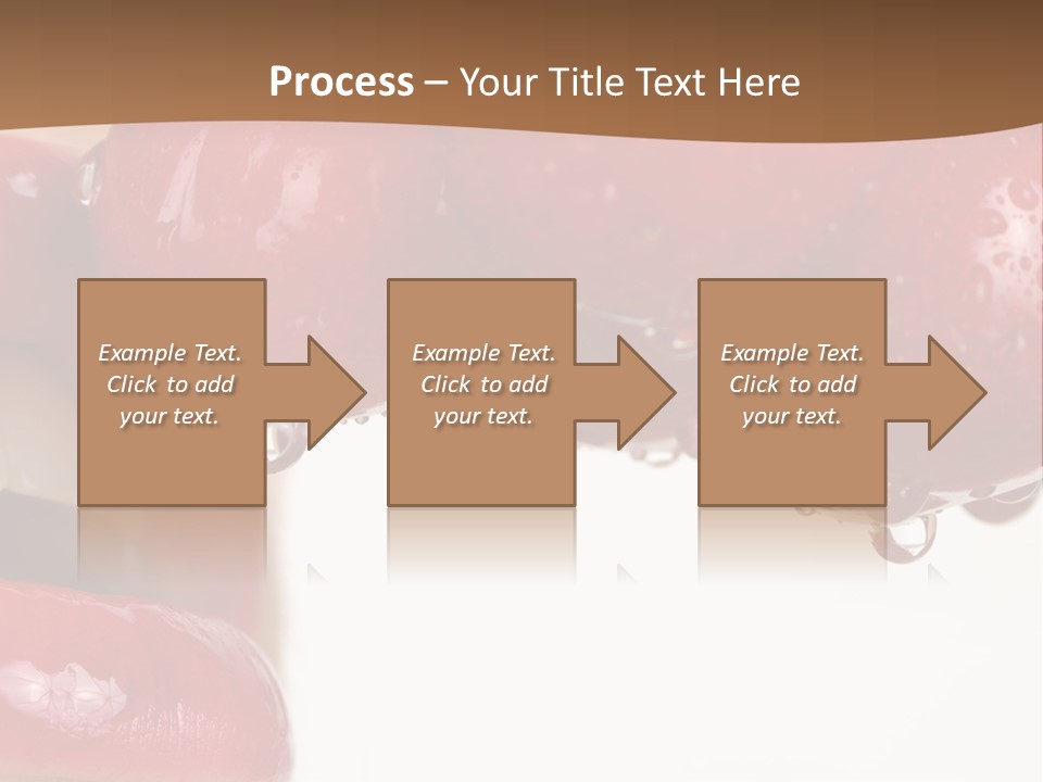 A Woman Biting Into Some Cherries With Her Mouth Open PowerPoint Template