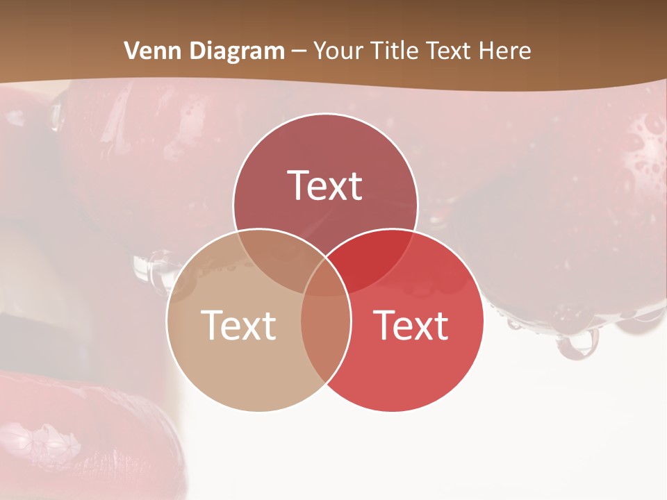 A Woman Biting Into Some Cherries With Her Mouth Open PowerPoint Template