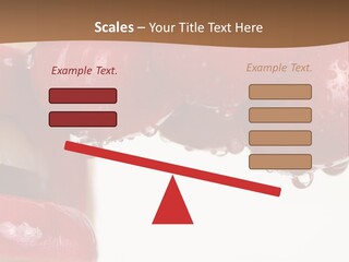 A Woman Biting Into Some Cherries With Her Mouth Open PowerPoint Template