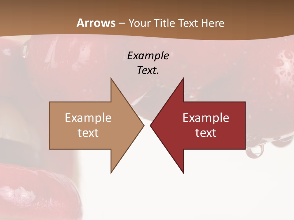 A Woman Biting Into Some Cherries With Her Mouth Open PowerPoint Template