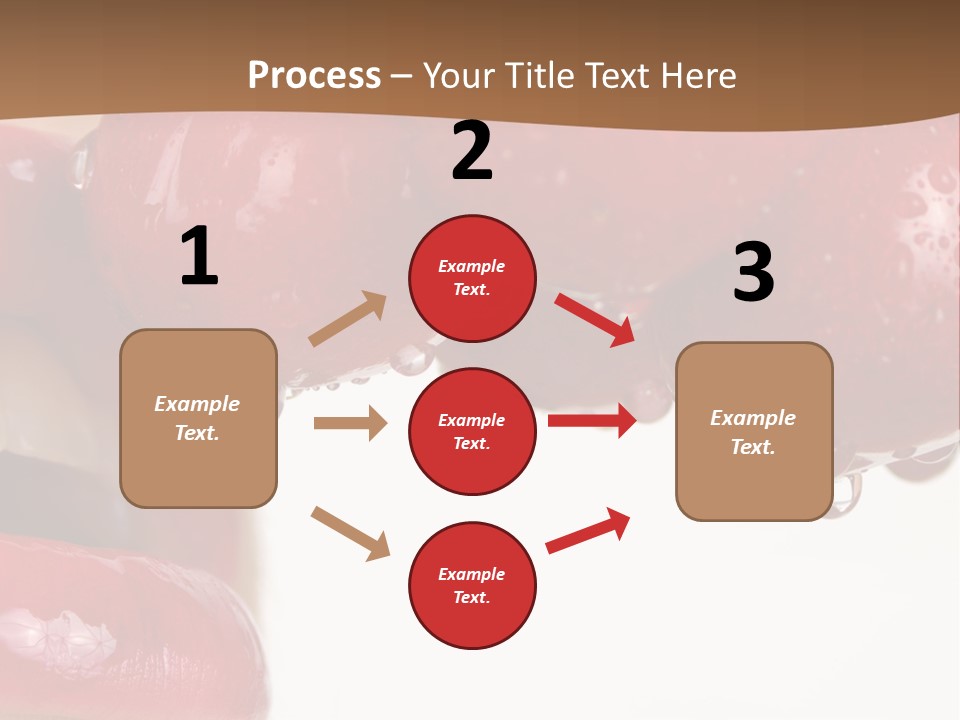 A Woman Biting Into Some Cherries With Her Mouth Open PowerPoint Template