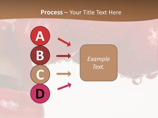 A Woman Biting Into Some Cherries With Her Mouth Open PowerPoint Template