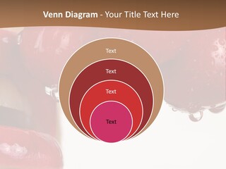 A Woman Biting Into Some Cherries With Her Mouth Open PowerPoint Template