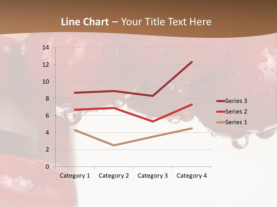 A Woman Biting Into Some Cherries With Her Mouth Open PowerPoint Template