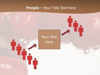 A Woman Biting Into Some Cherries With Her Mouth Open PowerPoint Template