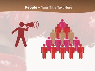 A Woman Biting Into Some Cherries With Her Mouth Open PowerPoint Template