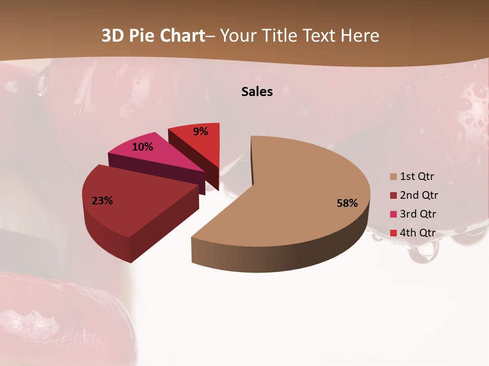 A Woman Biting Into Some Cherries With Her Mouth Open PowerPoint Template