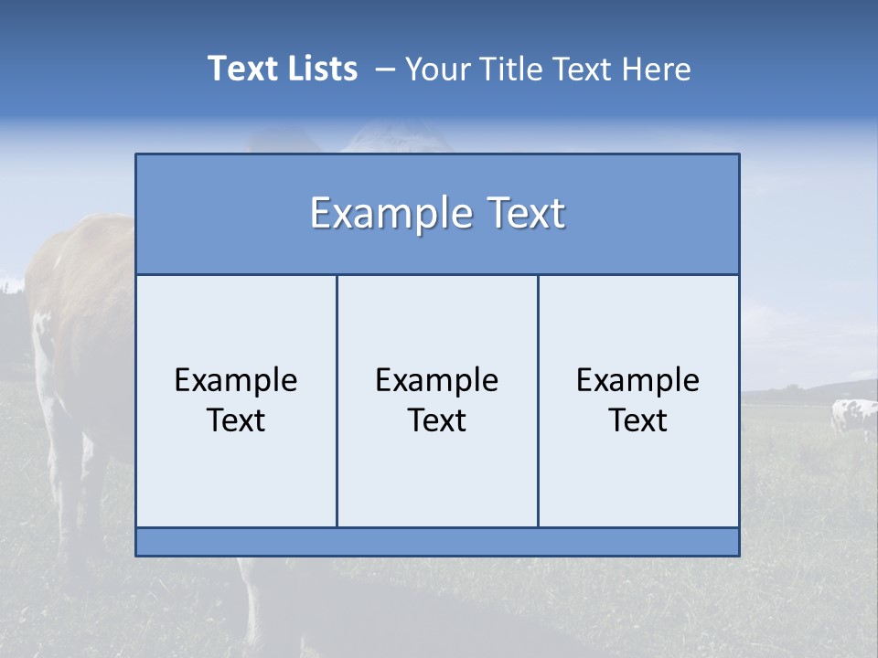 A Brown And White Cow Standing On Top Of A Lush Green Field PowerPoint Template