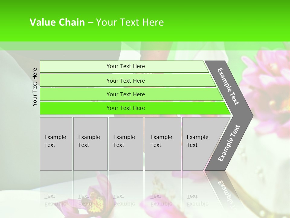 A Bride And Groom Cutting Their Wedding Cake PowerPoint Template