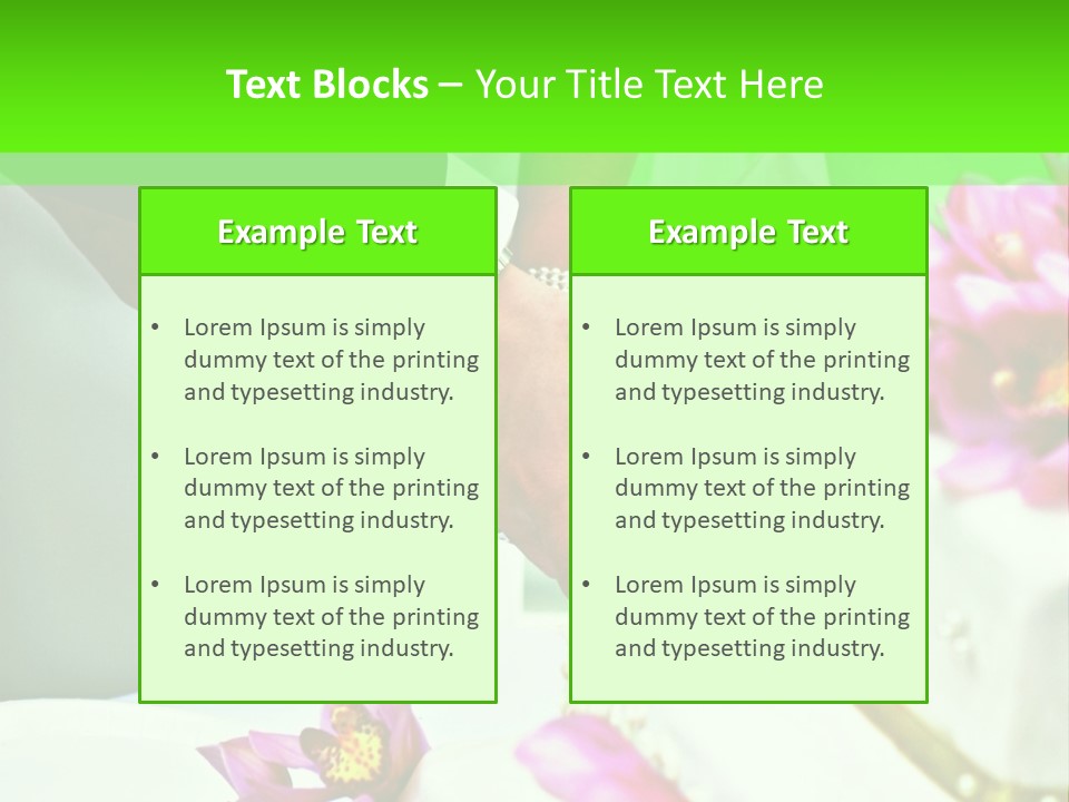 A Bride And Groom Cutting Their Wedding Cake PowerPoint Template