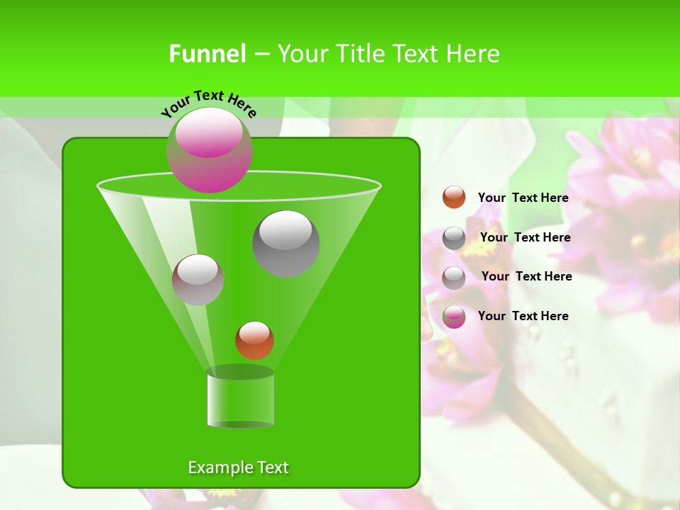 A Bride And Groom Cutting Their Wedding Cake PowerPoint Template