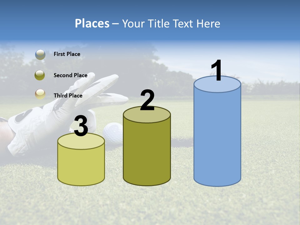 A Person Laying On The Ground With A Golf Ball PowerPoint Template