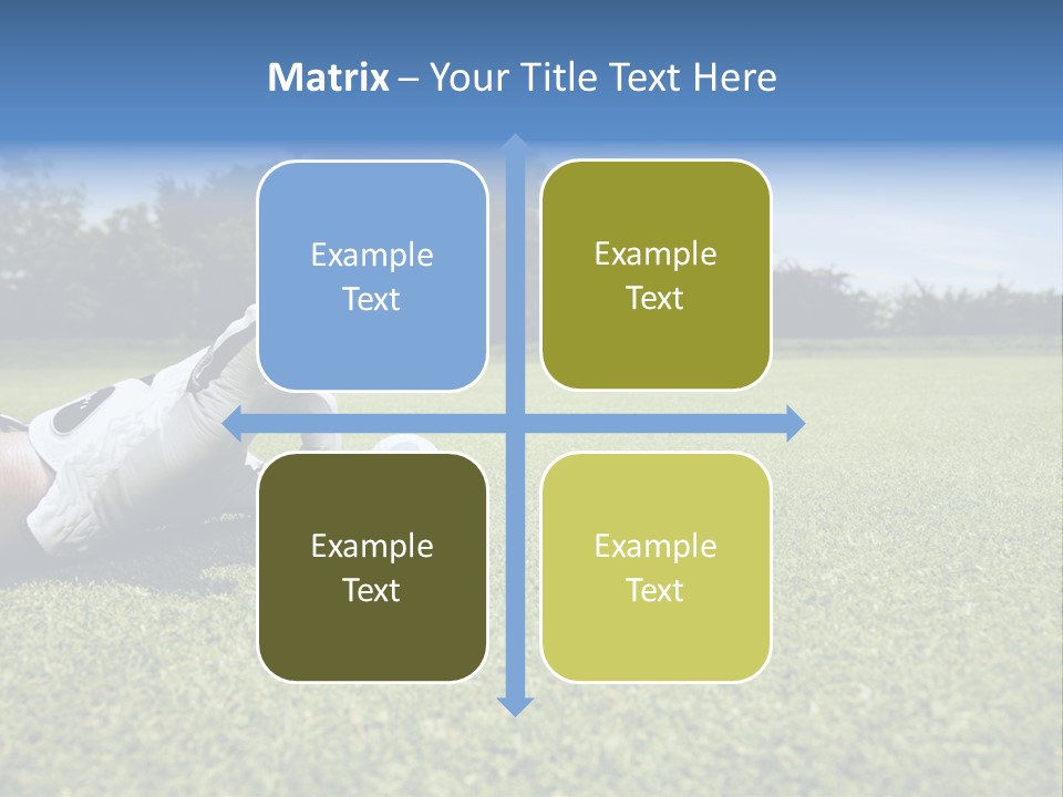 A Person Laying On The Ground With A Golf Ball PowerPoint Template