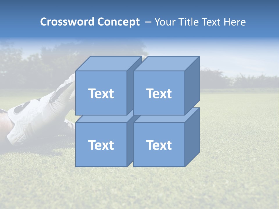 A Person Laying On The Ground With A Golf Ball PowerPoint Template