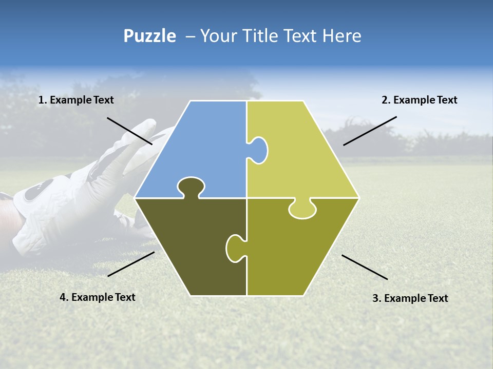 A Person Laying On The Ground With A Golf Ball PowerPoint Template