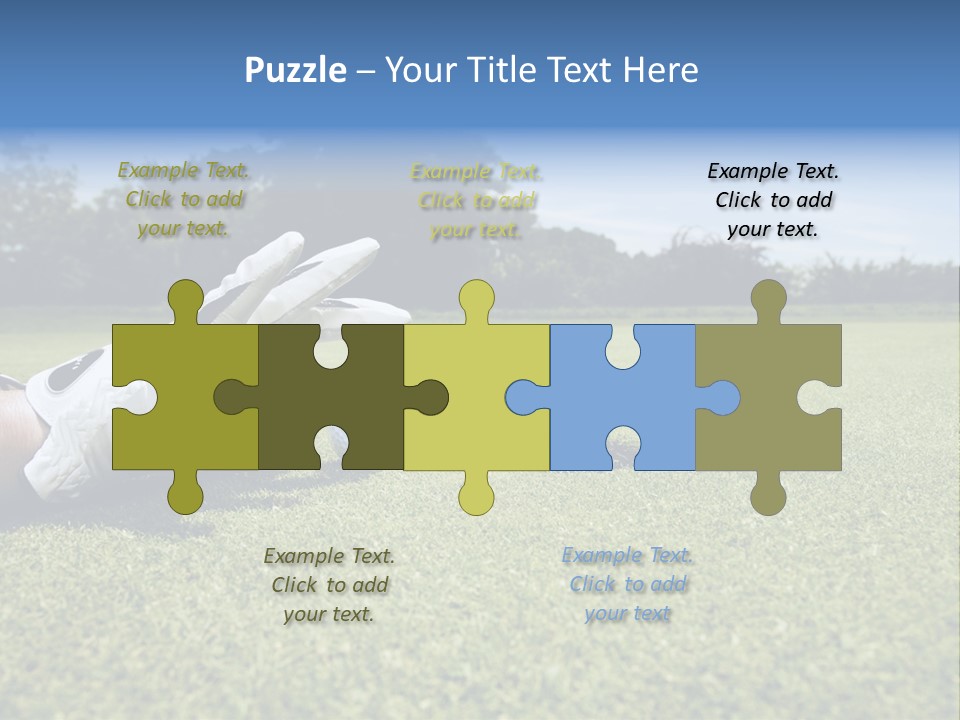 A Person Laying On The Ground With A Golf Ball PowerPoint Template