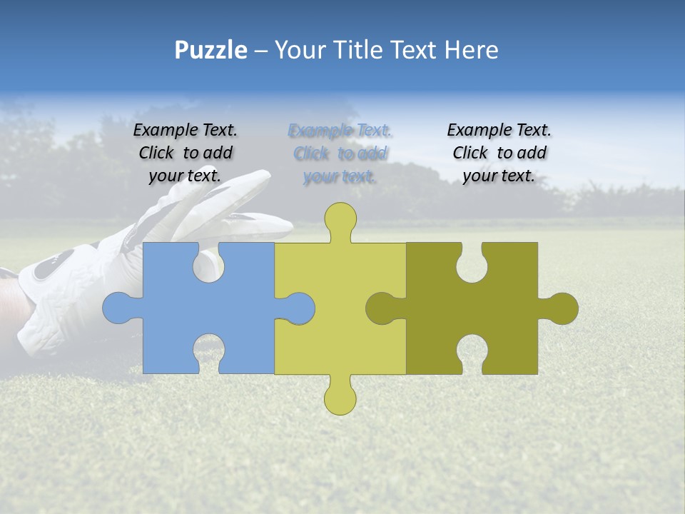 A Person Laying On The Ground With A Golf Ball PowerPoint Template