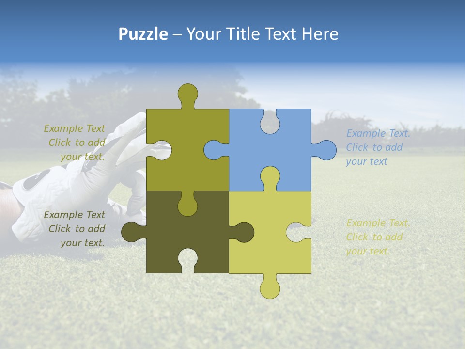 A Person Laying On The Ground With A Golf Ball PowerPoint Template