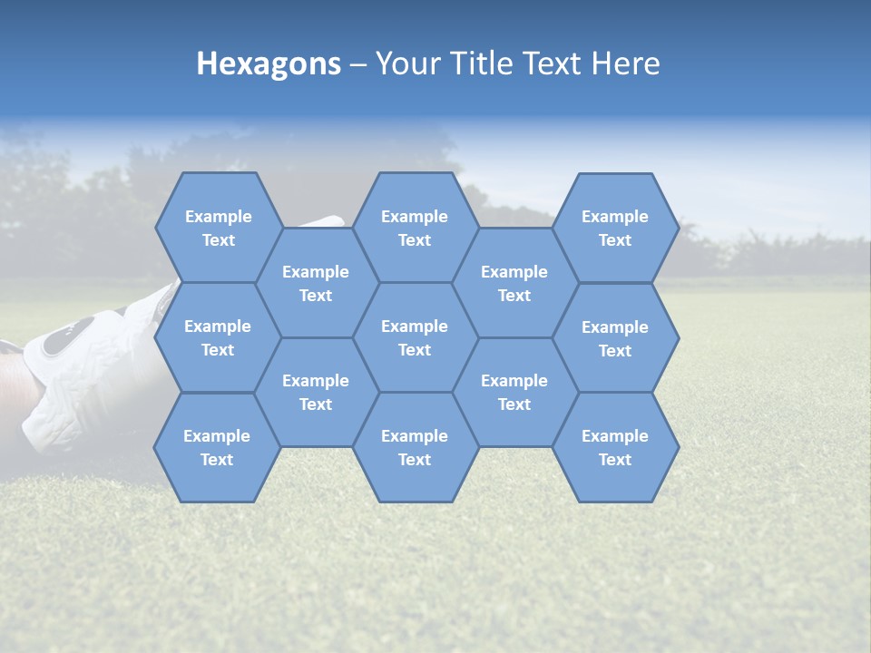 A Person Laying On The Ground With A Golf Ball PowerPoint Template