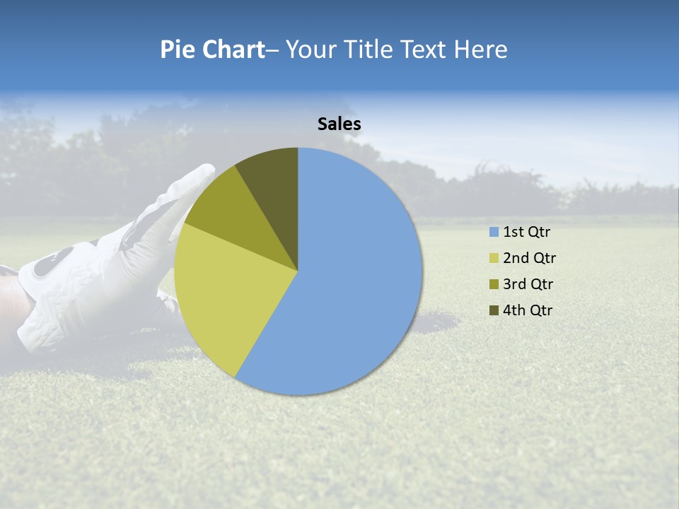 A Person Laying On The Ground With A Golf Ball PowerPoint Template