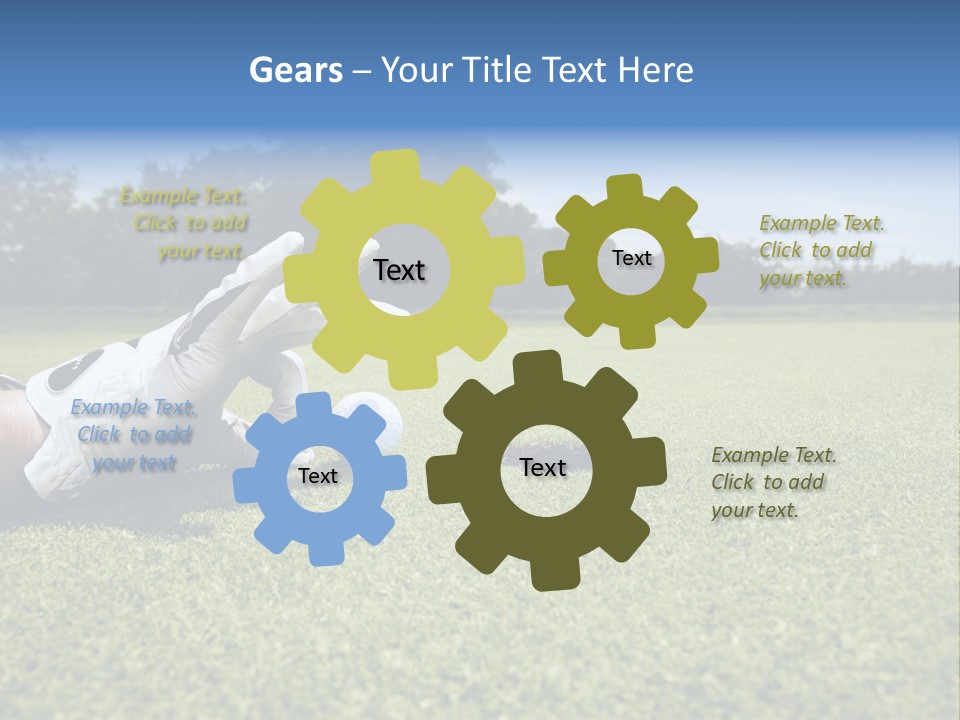 A Person Laying On The Ground With A Golf Ball PowerPoint Template