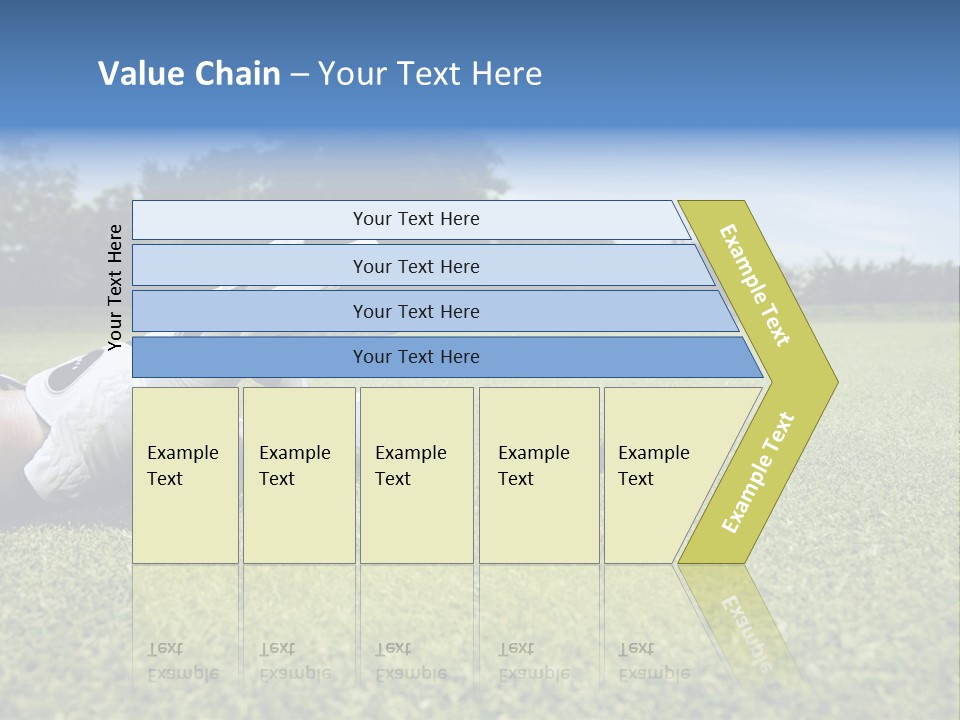 A Person Laying On The Ground With A Golf Ball PowerPoint Template