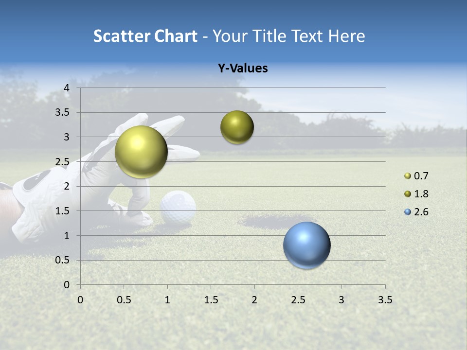 A Person Laying On The Ground With A Golf Ball PowerPoint Template