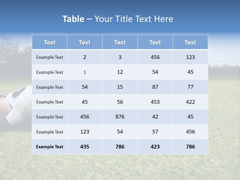 A Person Laying On The Ground With A Golf Ball PowerPoint Template