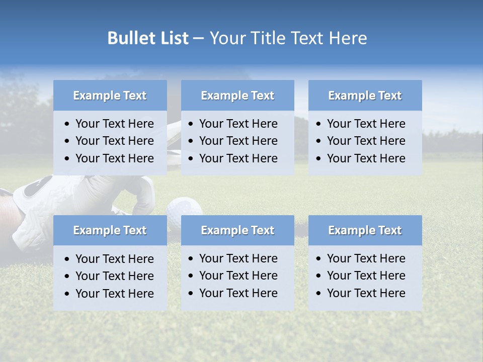 A Person Laying On The Ground With A Golf Ball PowerPoint Template