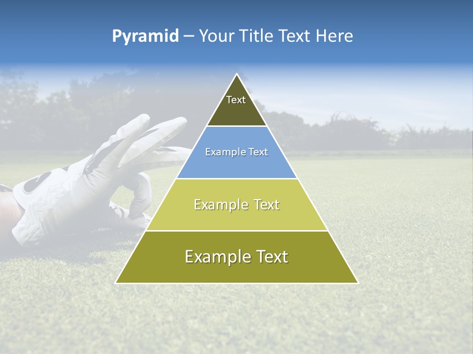 A Person Laying On The Ground With A Golf Ball PowerPoint Template