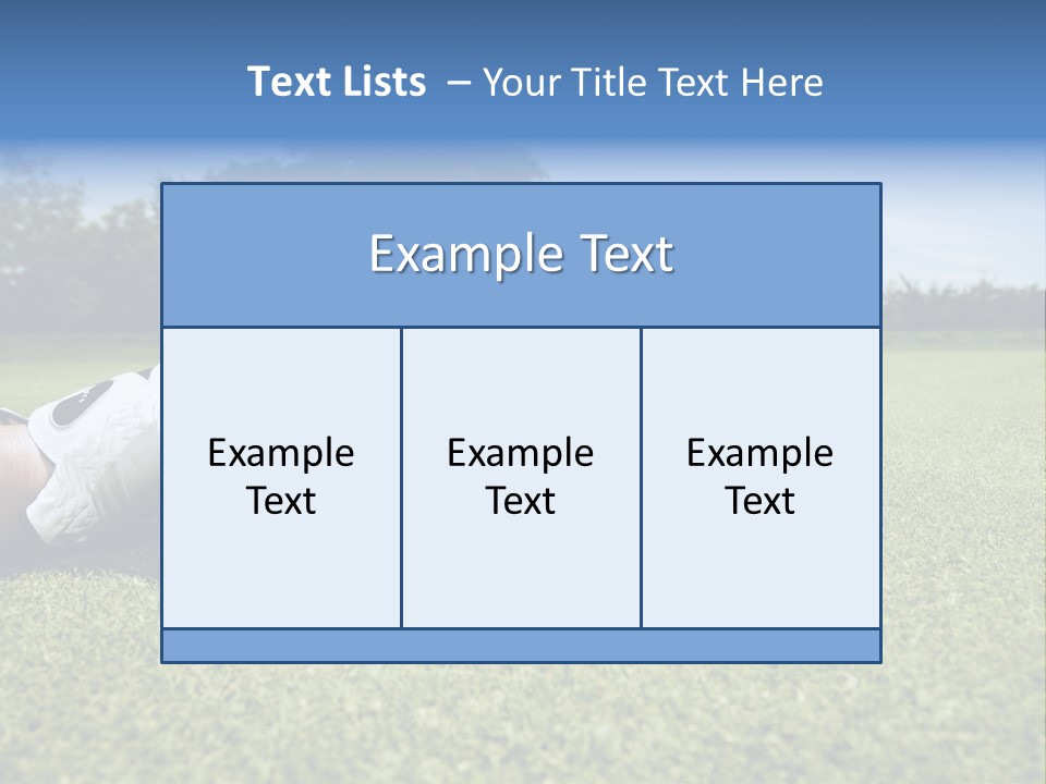 A Person Laying On The Ground With A Golf Ball PowerPoint Template