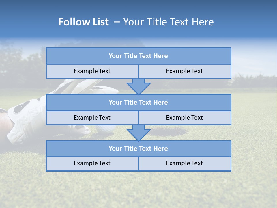 A Person Laying On The Ground With A Golf Ball PowerPoint Template