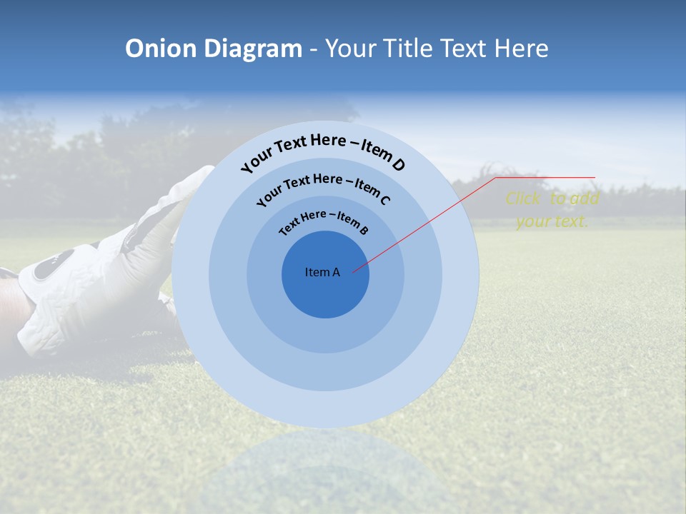 A Person Laying On The Ground With A Golf Ball PowerPoint Template