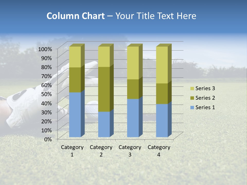 A Person Laying On The Ground With A Golf Ball PowerPoint Template